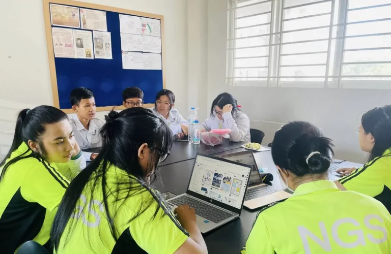 STEM students attend class at the New Generation School in Phnom Penh. (Supplied)